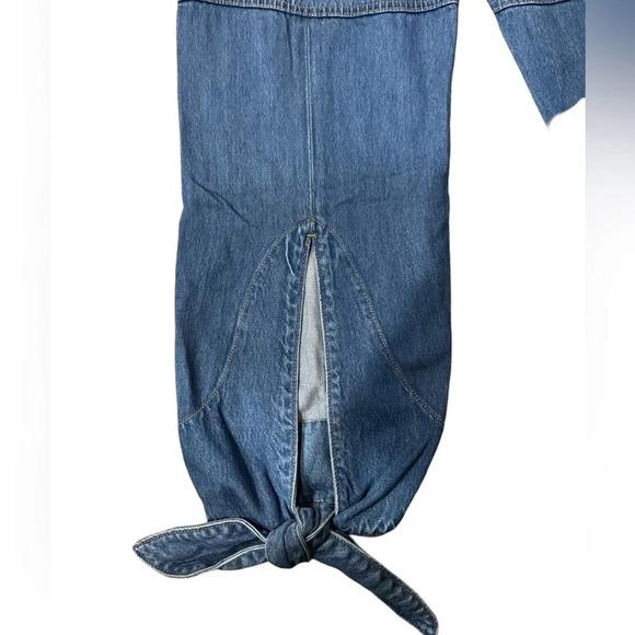 7 For All Mankind Taper Tie Ankle Jeans in Tulip Size 26 - Picture 9 of 12